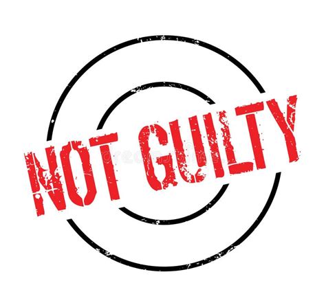 Not Guilty Rubber Stamp Stock Vector Illustration Of Good 97110705