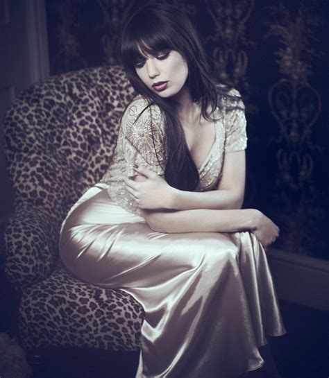 Daisy Lowe Models Her Mother Pearls Christmas Collection For Peacocks