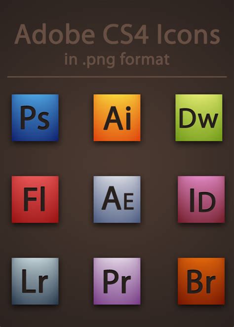 Adobe Cs4 Icons By Brienocd On Deviantart
