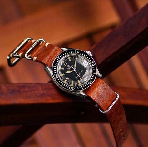 All of our straps are stylish, reliable and. Cognac Italian Vintage Leather Nato Watch Band 20mm | B ...