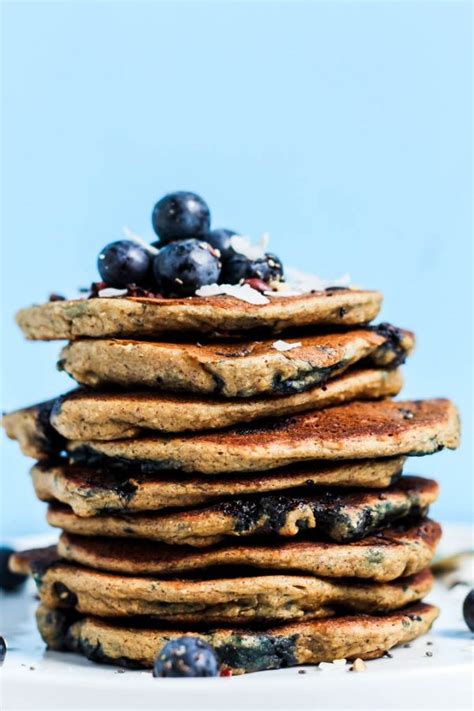 Blueberry Vegan Protein Pancakes Gluten Free Bobs Red
