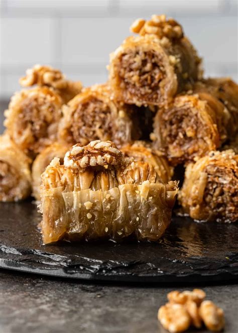 Greek Baklava Rolls Saragli Video Silk Road Recipes