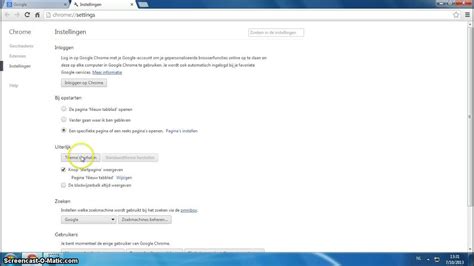 Google Chrome De Knop Startpagina Weergeven En Deze Pagina Instellen