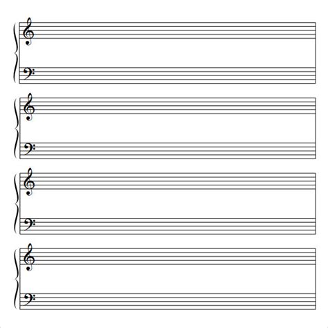 The music staff paper printable pack has a variety of staff paper layouts that will work for children, teens, and. FREE 8+ Sample Music Staff Paper Templates in PDF | MS Word