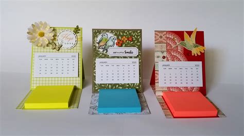 Stamping Just For Fun Calendar And Notepad Easel Card Tutorial