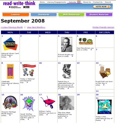 Calendars Retooled Resources For 21st Century Educators