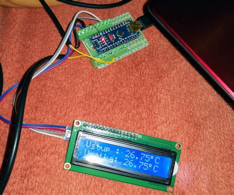Arduino Nano And Two Ds18b20 Temperature Sensors With I2c Lcd 5 Steps