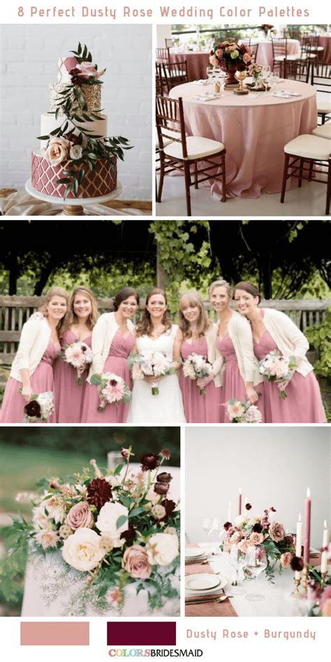 8 Perfect Dusty Rose Wedding Color Palettes For 2019