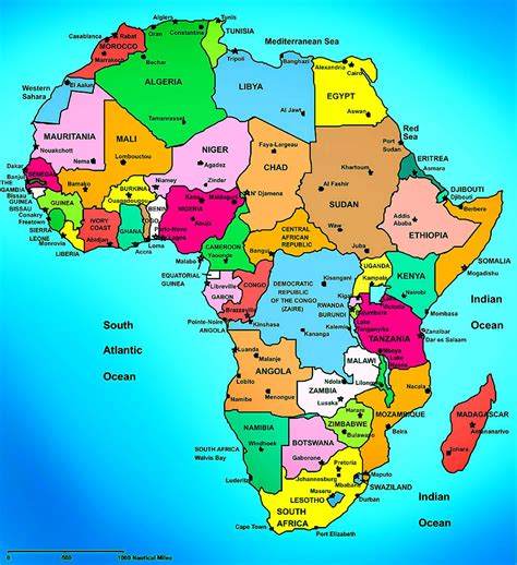 Map Of Africa With Country Names Share Map
