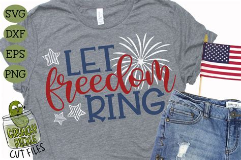 Let Freedom Ring Svg By Crunchy Pickle Thehungryjpeg Com