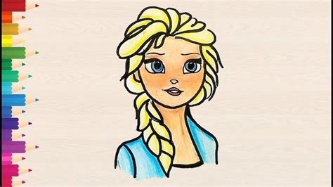 Easy drawing for kids also increases a child's emotional intelligence to be able to express what they are feeling. cute-drawings-for-kids-elsa-from-frozen-disney-inspired ...