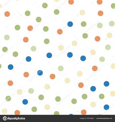 Colorful Polka Dots Seamless Pattern On White 6 Background Uncommon