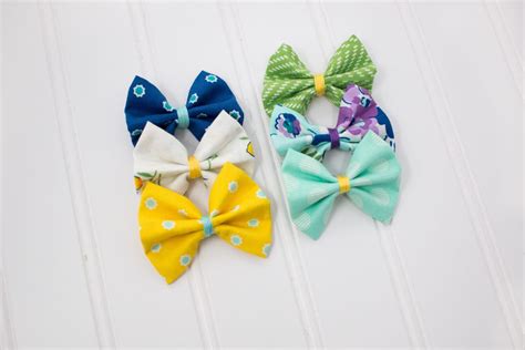 Fabric Hair Bows Diy