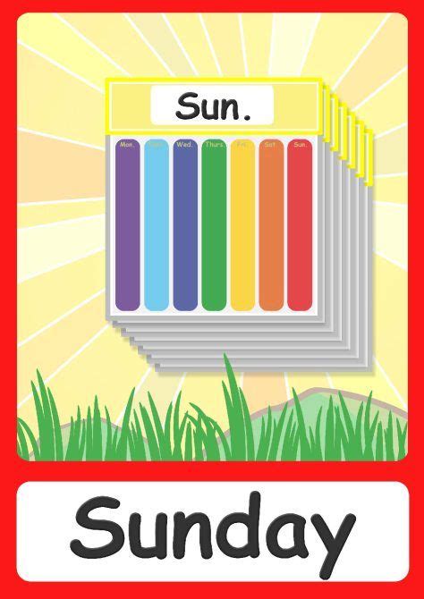 Days Of The Week Flashcards FREE Printable Flashcards Posters