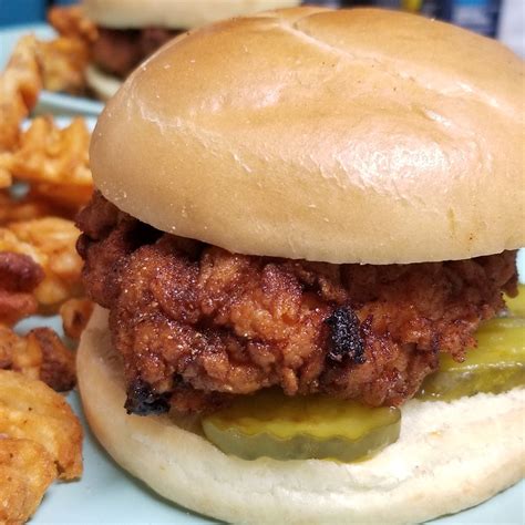 Exclusively at the loft, level 1 HOMEMADE Nashville Hot Chicken Sandwich : food