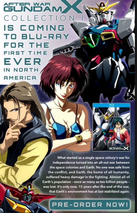 Right Stuf Announces After War Gundam X Blu Ray Collection Gundam News