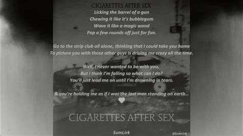 Cigarettes After Sex Bubblegum Lyrics Youtube