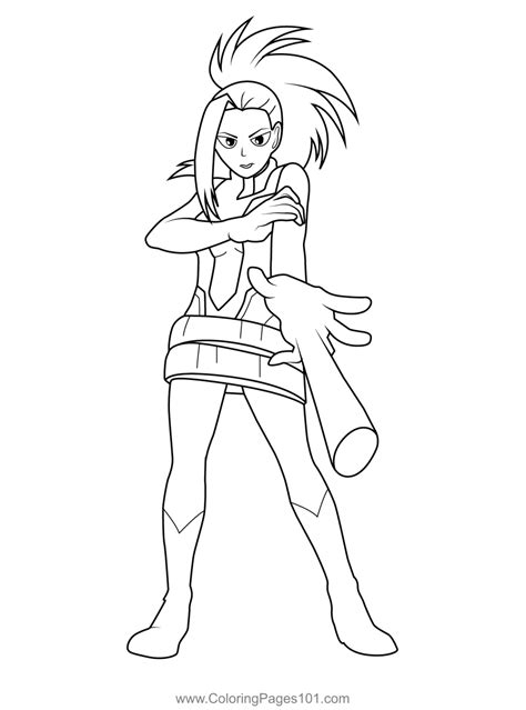 Momo Yaoyorozu Coloring Pages Coloring Pages