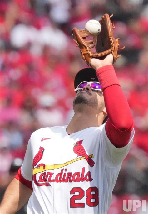 Photo St Louis Cardinals Nolan Arenado Makes Catch For Out