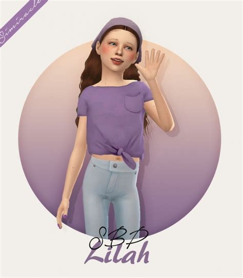 Sketchbookpixels Lilah Top Kids Version 3t4 At Simiracle The Sims 4