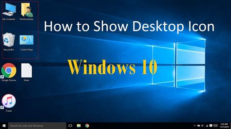 How To Show Desktop Icons In Windows 10 Youtube Images And Photos Finder