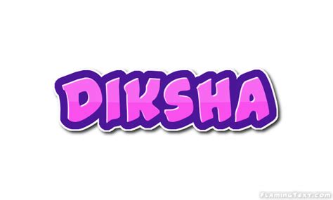 Diksha Logo Herramienta De Diseño De Nombres Gratis De Flaming Text