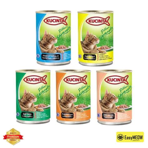 Kucinta Cat Canned Food 400g Cat Wet Food 5 Flavors Shopee Malaysia