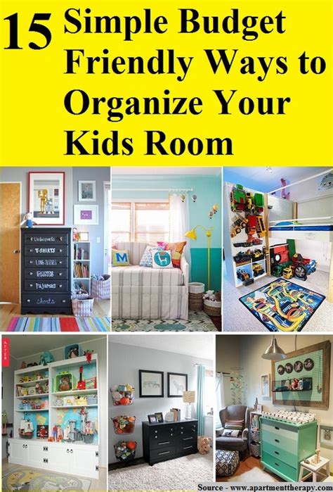 Your child can have a clean and organized room with. 15 Simple Budget Friendly Ways to Organize Your Kids Room ...