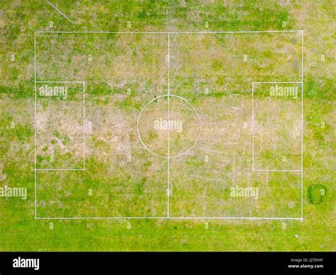 Aerial View Of Local Football Field Stock Photo Alamy