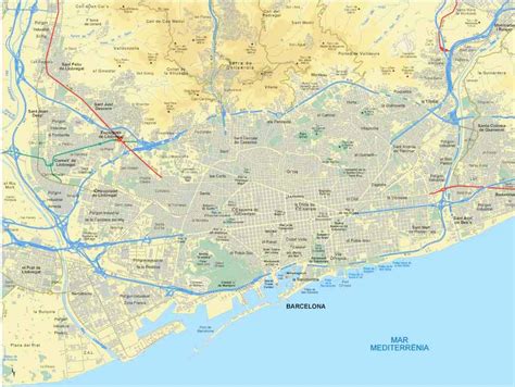 Barcelona Mapa Barcelona Restringirá El Tráfico Durante Los Episodios