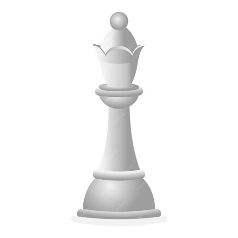 Premium Vector White Chess Queen Icon Cartoon Of White Chess Queen
