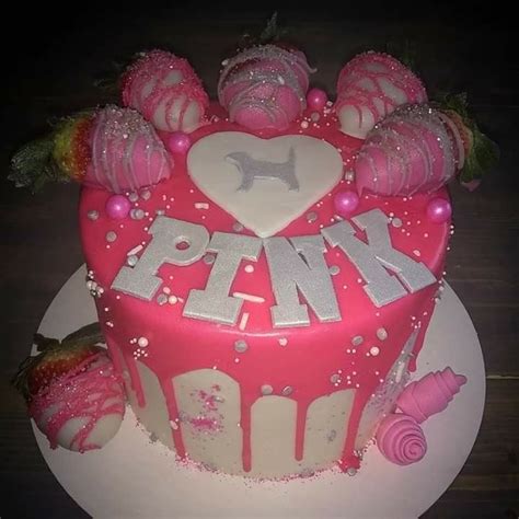 Victorias Secret Pink Cake Pink Birthday Cakes Pretty Birthday Cakes Sweet 16 Birthday Party