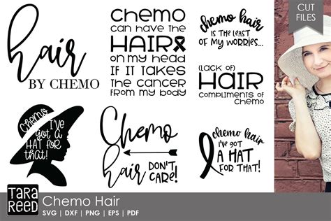 Chemo Hair Cancer Svg And Cut Files For Crafters 162963 Cut Files
