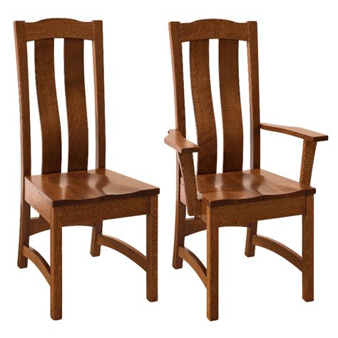 Made In America Dining Chairs Amish Solid Wood Heirloom Furniture