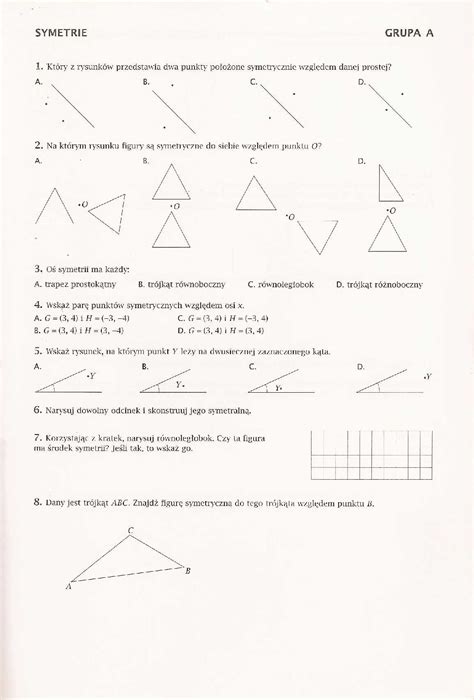 Figury Na Płaszczyźnie Klasa 7 - Figury Geometryczne Na P3aszczynie Sprawdzian Klasa 8 Matematyka Z