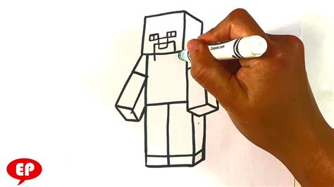 Como Dibujar A Steve De Minecraft Easy Drawings Dibujos Faciles Images