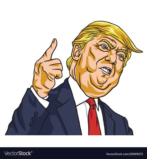 Donald Trump Youre Fired Cartoon Royalty Free Vector Image