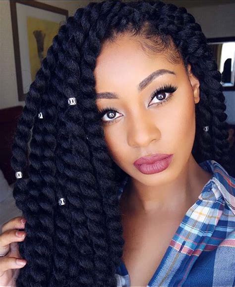 43 Eye Catching Twist Braids Hairstyles For Black Hair Page 2 Of 4