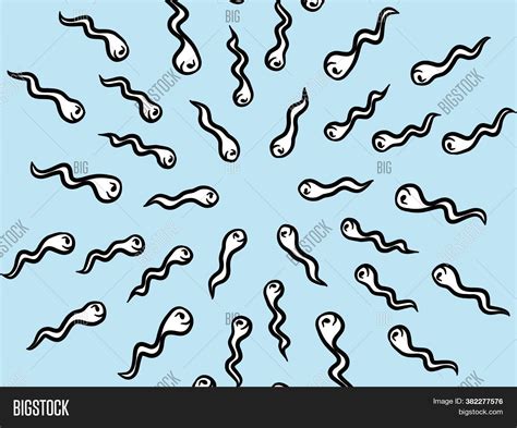 Art Cartoon Sperm On Image And Photo Free Trial Bigstock