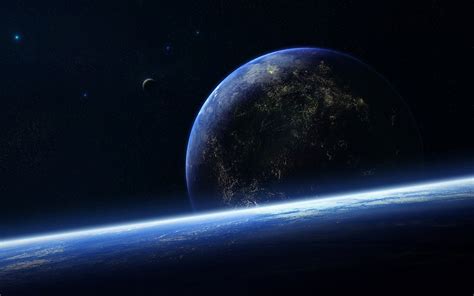 Outer Space Earth Wallpaper 1920x1200 11451 Wallpaperup