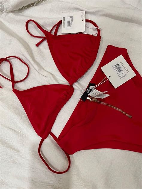 MISSGUIDED RED BIKINI SWIMSUIT Women S Fashion Swimwear Bikinis