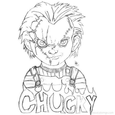 Rugrats Chucky Coloring Page Coloring Pages