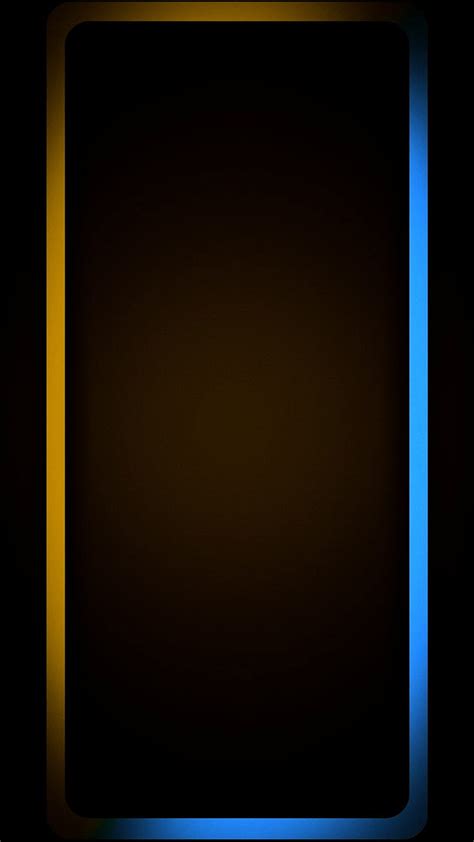 Edge Blue Dark Edges Lines Screen Yellow Hd Phone Wallpaper Peakpx
