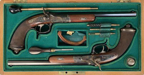 Sold At Auction Pair Cased German Dueling Pistols Jp Sauer