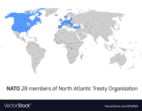 What was the iron curtain answers. NATO member countries in world map Royalty Free Vector Image