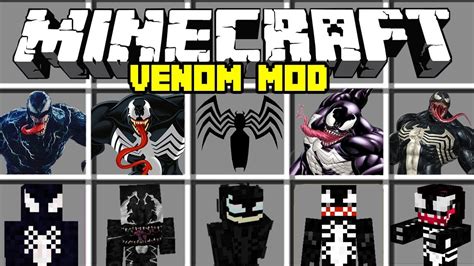 Minecraft Venom Mod Become Venom And Battle Spiderman