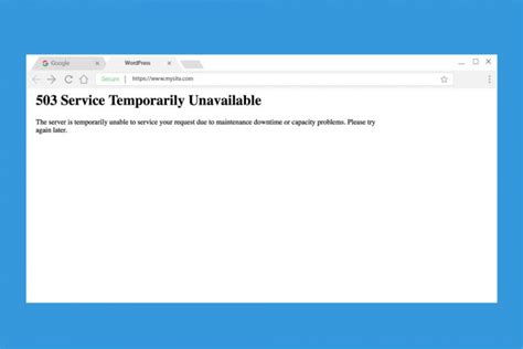 How To Fix Error 503 Service Unavailable Wpoven