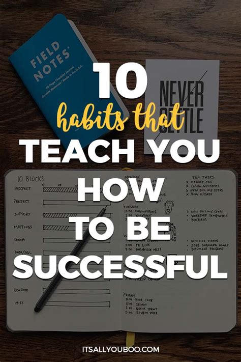 10 Habits That Teach You How To Be Successful