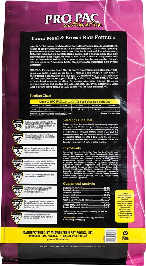 Pro pac pet food coupons 2017. PRO PAC Ultimates Lamb Meal & Brown Rice Dry Dog Food, 28 ...