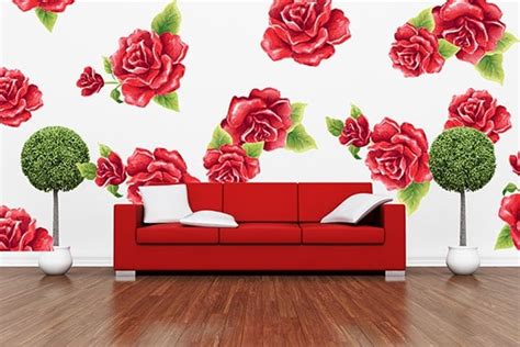 Red Rose Flower Wall Decal Set Now Available At Eydecals